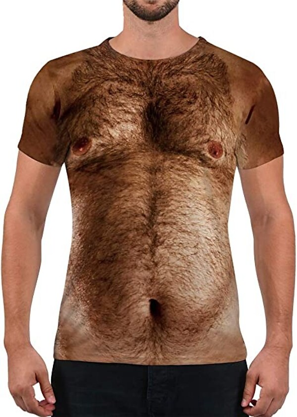 Men's T Shirt Round Neck Short Sleeve Casual Print Tops Slim Fit Muscl