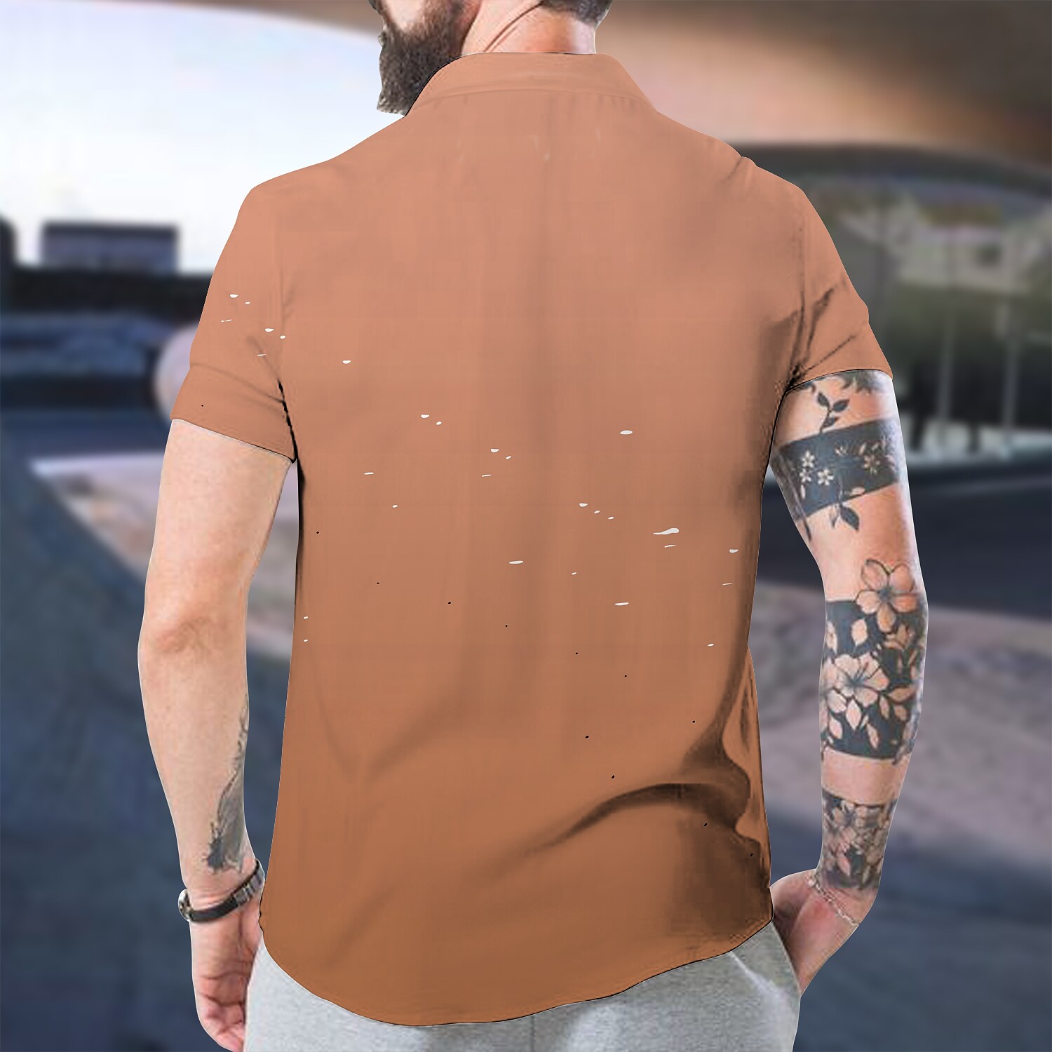 Men's Shirt Graphic Shirt Aloha Shirt Animal Parrot Stand Collar Blue