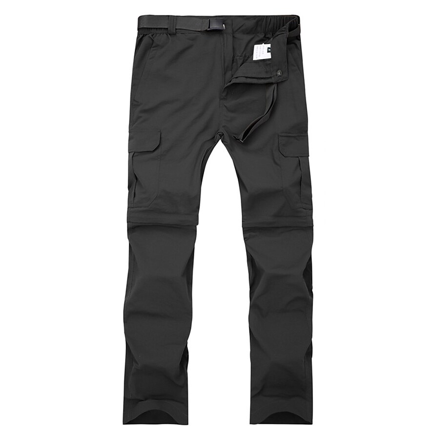Men's Hiking Outdoor Casual Convertible Waterproof Breathable Quick Dry Sweat-wicking Solid Color Trousers