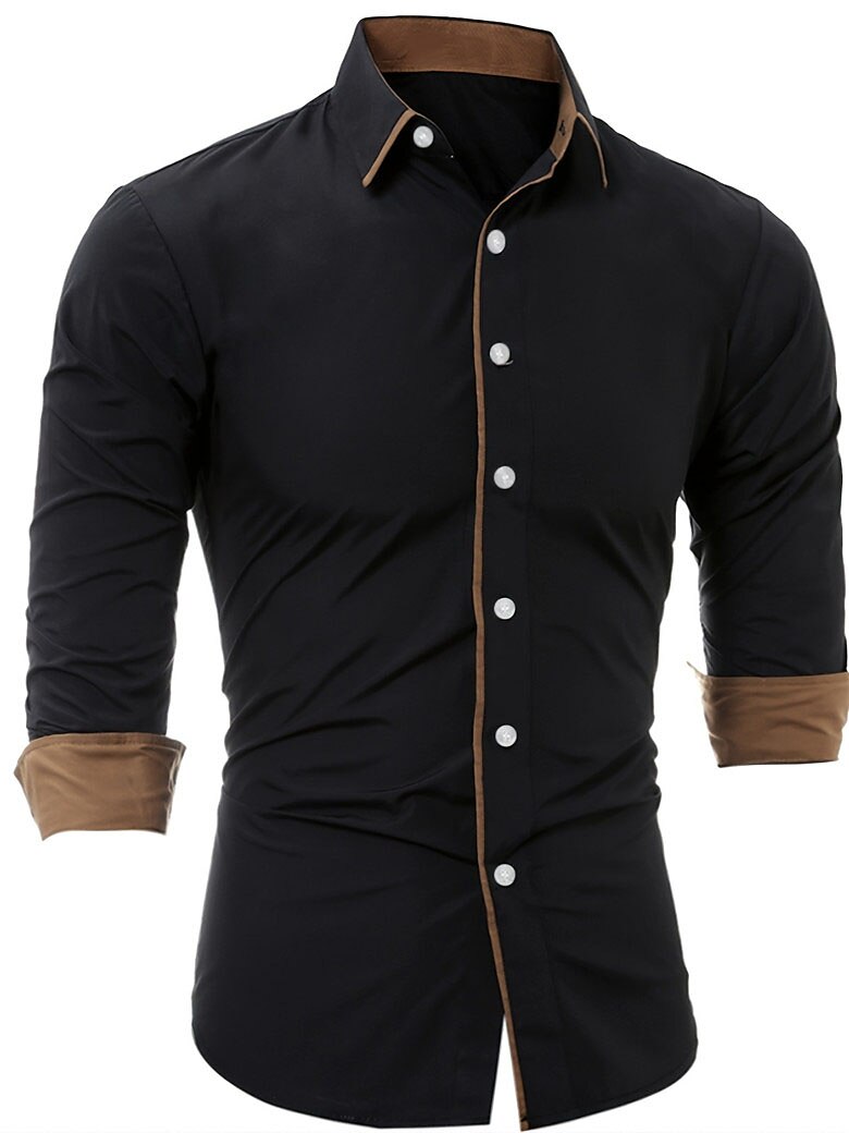 Men's Outdoor Vacation Casual Fashion Comfortable Breathable Print Long Sleeve Polo Shirt