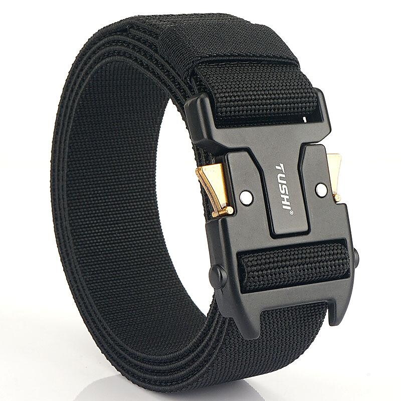 Men's Military Outdoor Work Hunting Military Tactical Quick Release Heavy Duty Metal Buckle Belt