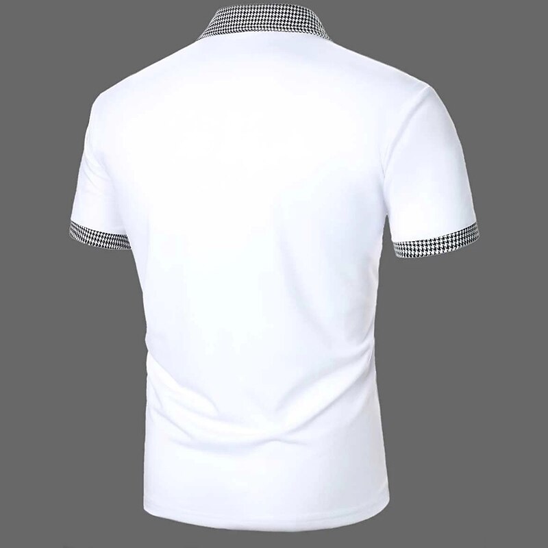 Men's Golf  Casual Vacation Fashion Comfortable Breathable Soft Plain Short Sleeve Polo Shirt