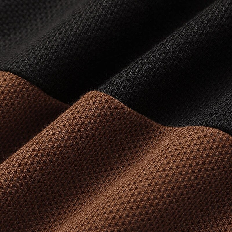 Men's T shirt Tee Waffle Shirt Tee Top Color Block Crew Neck Street Vacation Short Sleeves Clothing Apparel Fashion Designer Basic Top