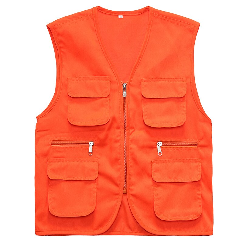 Unisex Fishing Hiking Outdoor Camping Hunting multi pocket anti-wind dry lightweight solid color sleeveless vest