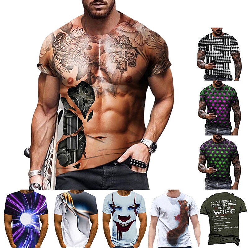 Men's T shirt Tee Tee Designer Vintage Streetwear Summer Short Sleeve