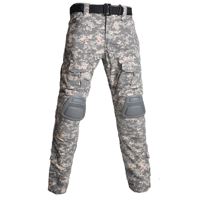 Men's Hiking Outdoor Tactic Working Muti-pockets Wear Resistant Zippered Camo Cargo Trouser