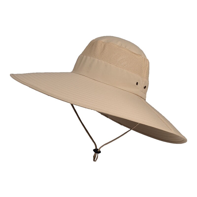 Super Wide Brim Sun Hat UPF50+ Waterproof Bucket Hat  Sunscreen Sun Hat Fishing Hat Fisherman Hat Hiking Hat  5.9''/15cm Wide Army Green Grey Dark Gray for Fishing, Hiking, Camping