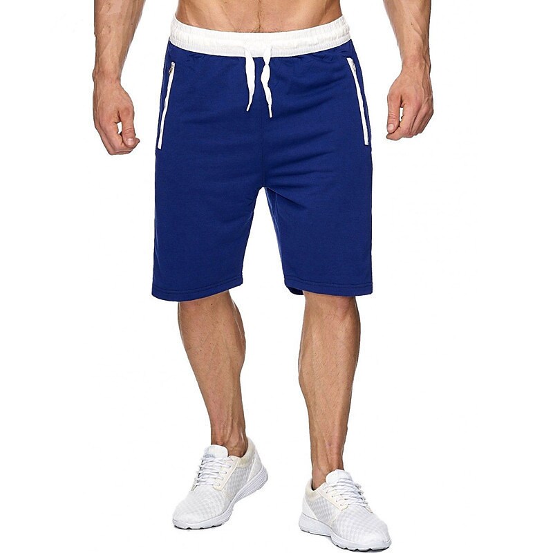 Men's Outdoor Sport Street Casual Breathable Light Comfortable Drawstring Pockets Plain Shorts