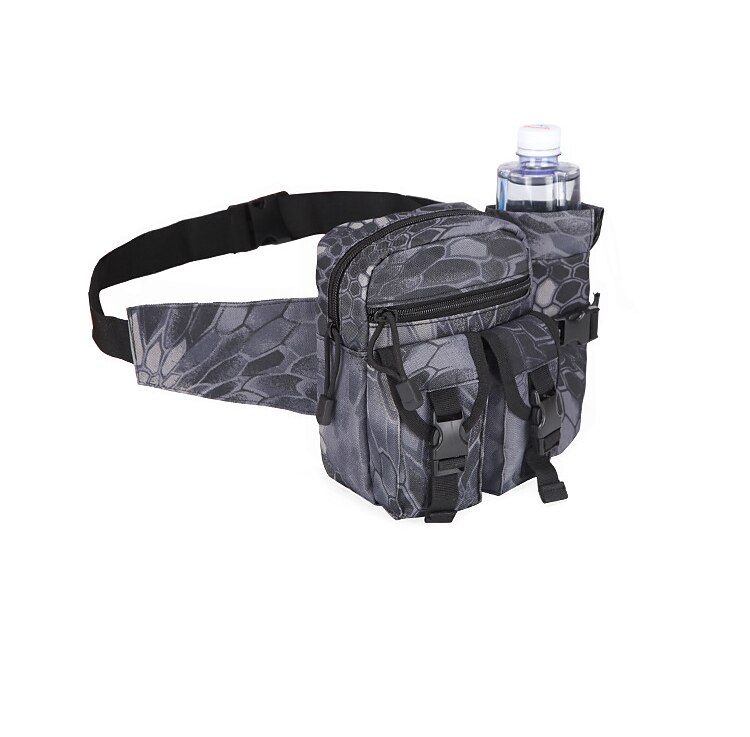 Fanny Pack Waist Bag / Waist pack Military Tactical Backpack Breathable Wearable Multifunctional Durable Outdoor Military Nylon ACU Color CP Color Jungle camouflage