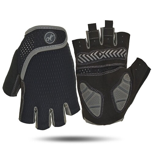 Bike Cycling Mountain Bike Half Finger Anti Slip Breathable Shockproof Sweat wicking Sports Gym Silica Gel Gloves 