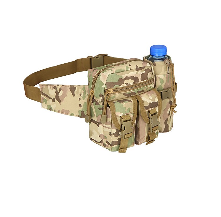 Waist pack Outdoor Camping Hunting Military Climbing Hiking Wear Resistant Muti-pockets Zippered Multifunctional Camo Fanny Pack