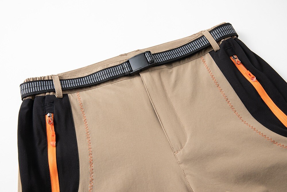 Men's Outdoor Hiking Hunting Fishing Climbing Wear Resistant Zippered Pockets Stretch Trouser