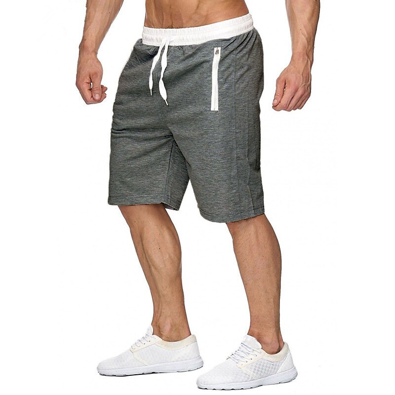 Men's Outdoor Sport Street Casual Breathable Light Comfortable Drawstring Pockets Plain Shorts