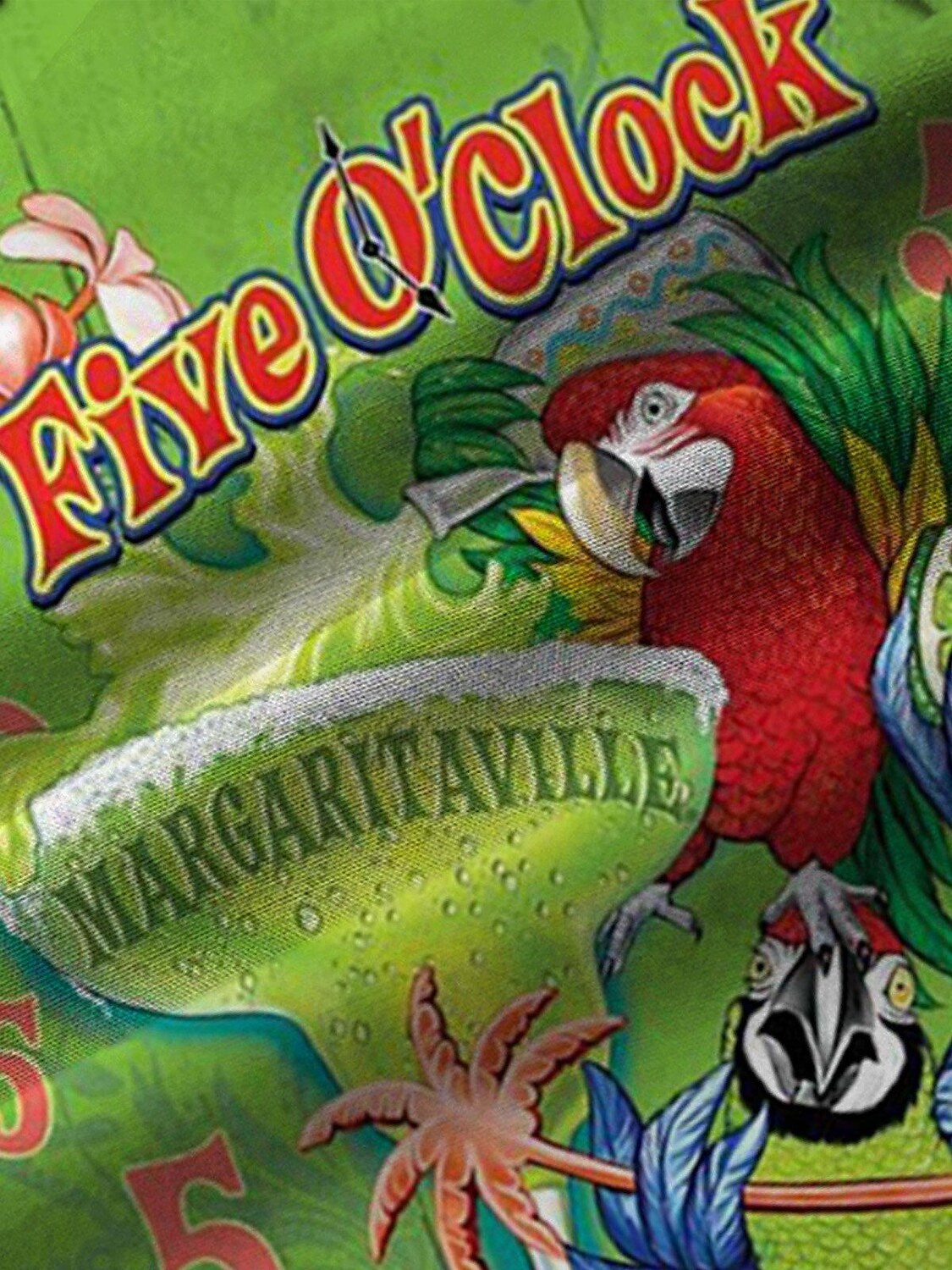 Men's Shirt Graphic Prints Parrot Turndown Green Outdoor Street Short