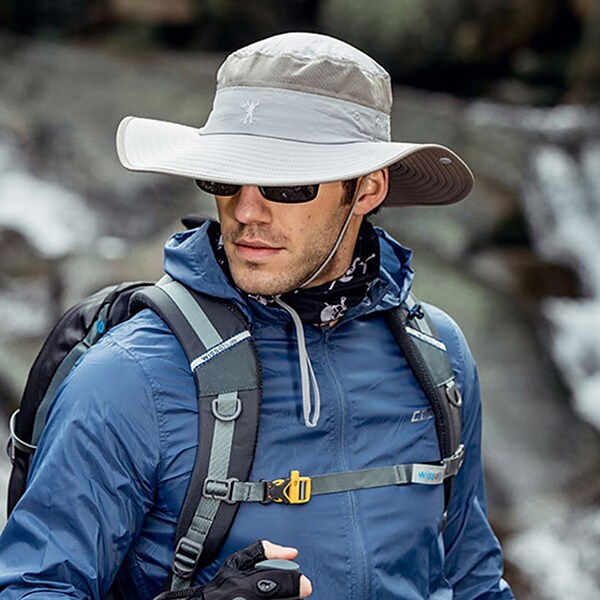 Sun Hat UPF50+ Bucket Hat Hiking Hat Wide Brim Outdoor Portable Sun UV Protection Sunscreen Breathable Fishing Hat Camping / Hiking Hunting Fishing
