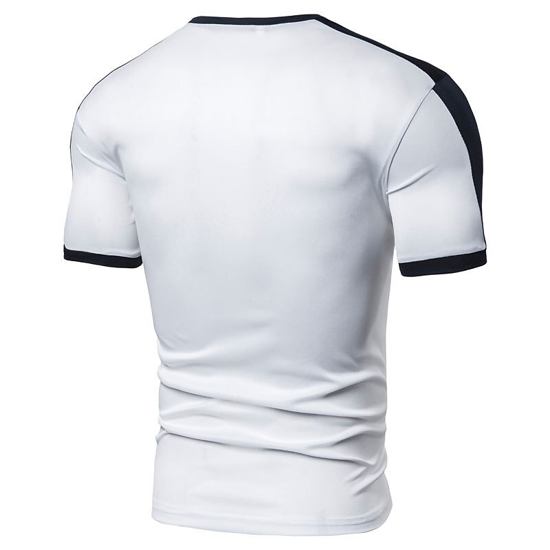 Men's Outdoor Street Fashion Vacation Comfortable Breathable Soft Plain Short Sleeve T Shirt