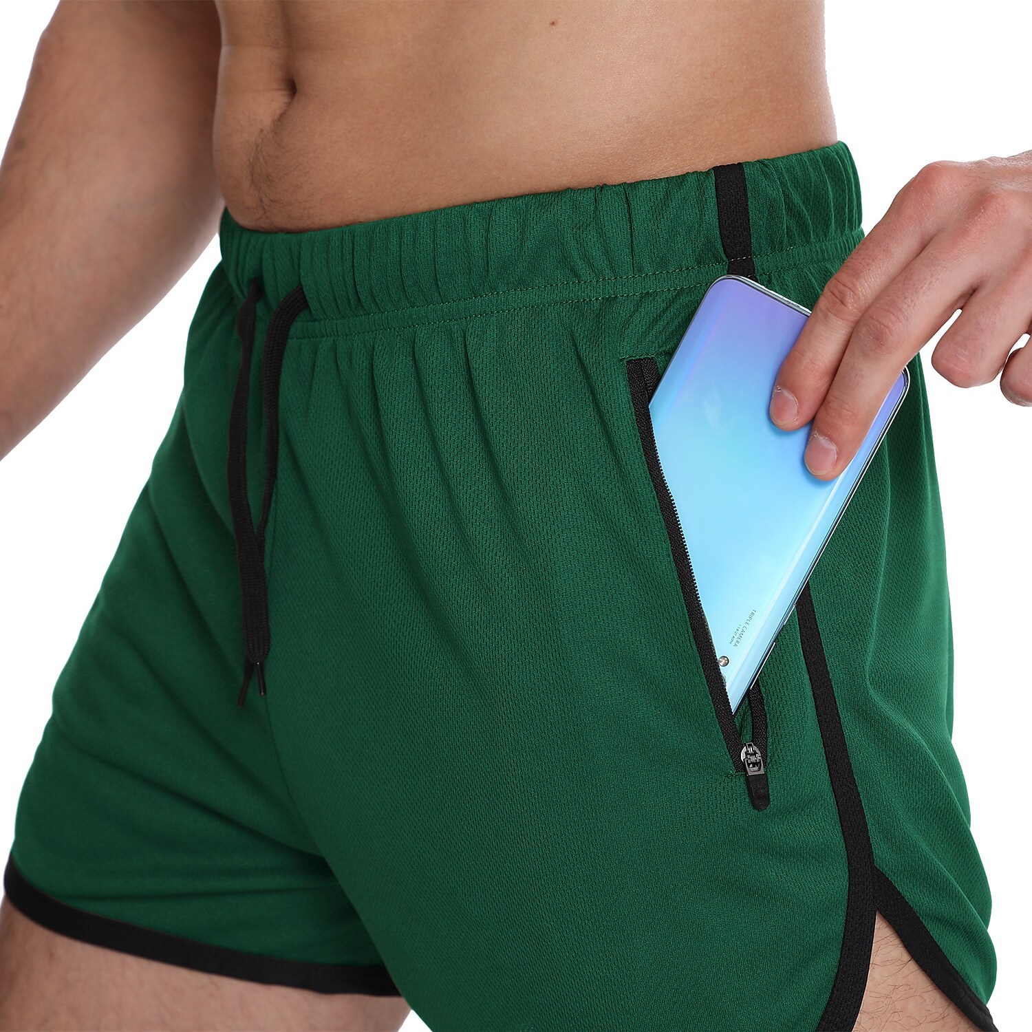 Men's Swimming Beach Casual Fashion Drawstring Comfortable Breathable Pockets Plain Swimming Trunks Shorts