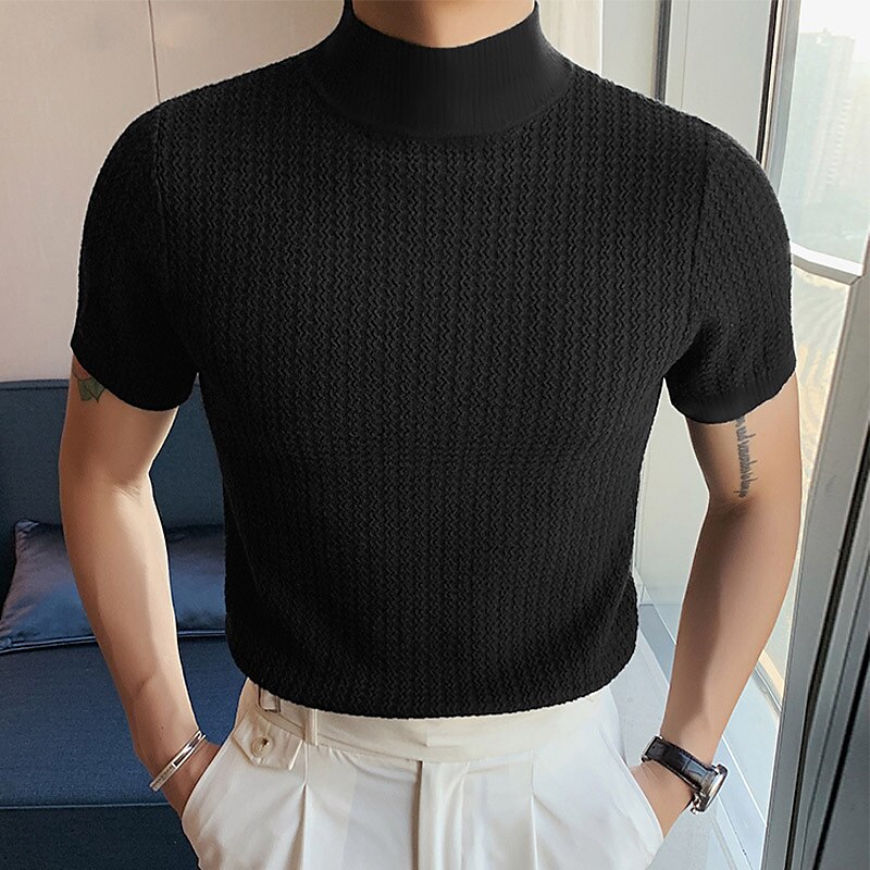 Men's Outdoor Casual Fashion Vacation Breathable Comfortable Soft Plain Short Sleeve T-Shirt