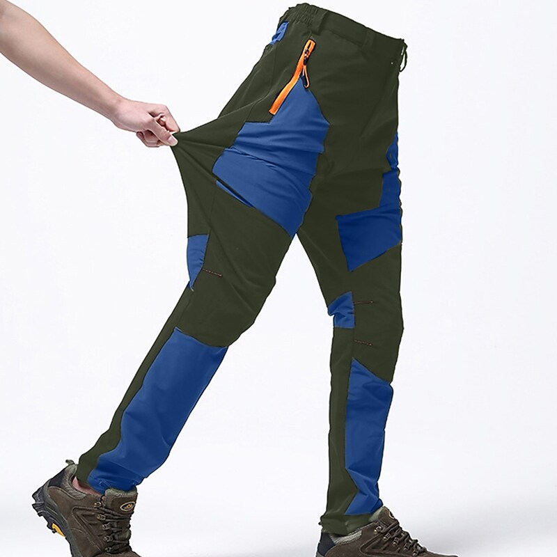 Men's outdoor work casual waterproof quick drying stretch zipper side pocket trousers