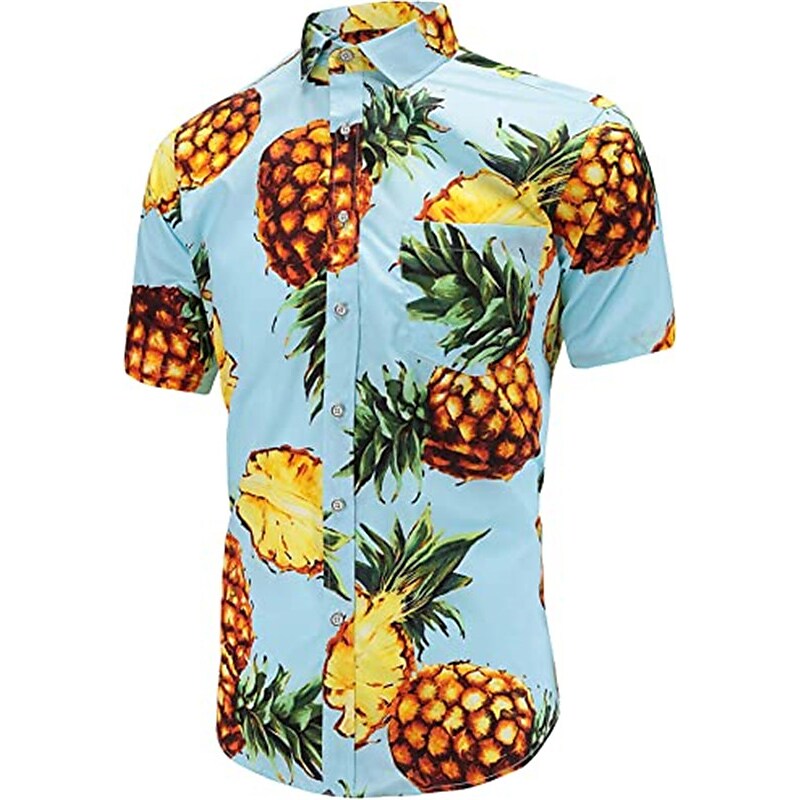 Men's Hawaiian Shirt Graphic Prints Beach Turndown Casual Holiday Shor