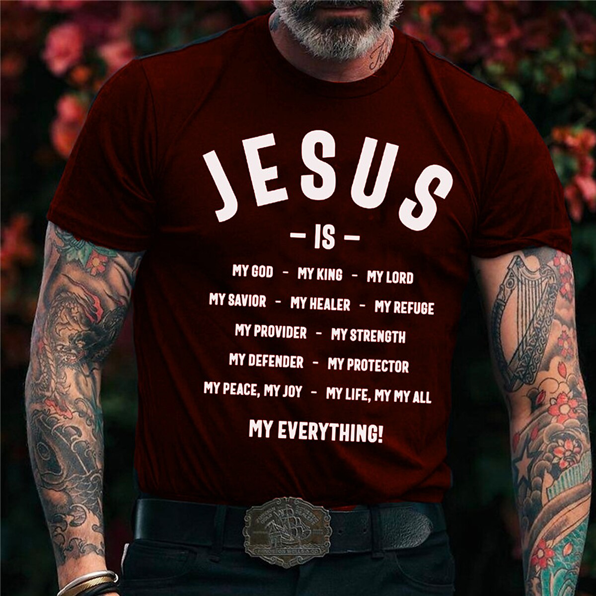 Men's T shirt Casual Style Classic Style Cool Shirt Sports Casual Shirt Letter Jesus Short Sleeve Shirt Outdoor Street Holiday Crew Neck Top