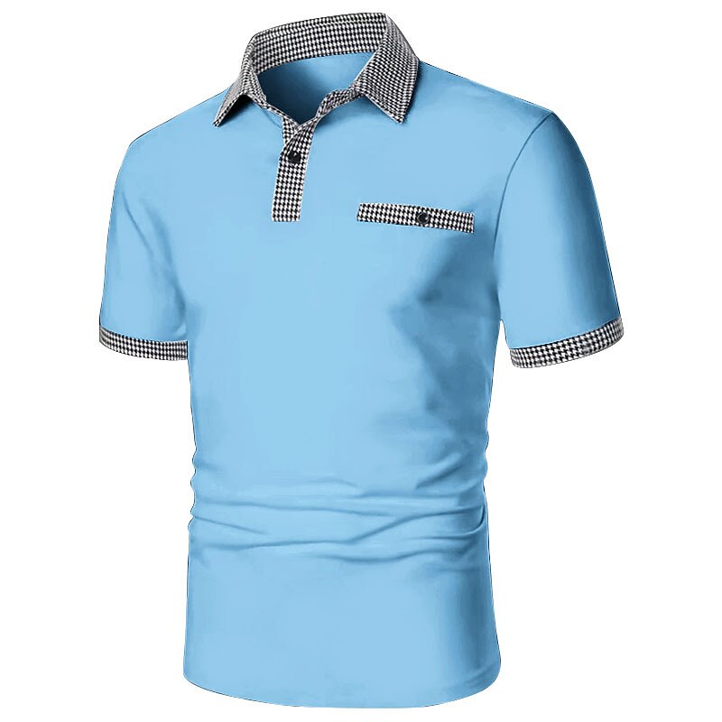 Men's Golf  Casual Vacation Fashion Comfortable Breathable Soft Plain Short Sleeve Polo Shirt
