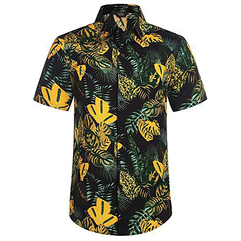 Men's Hawaiian Shirt Graphic Prints Beach Turndown Casual Holiday Shor