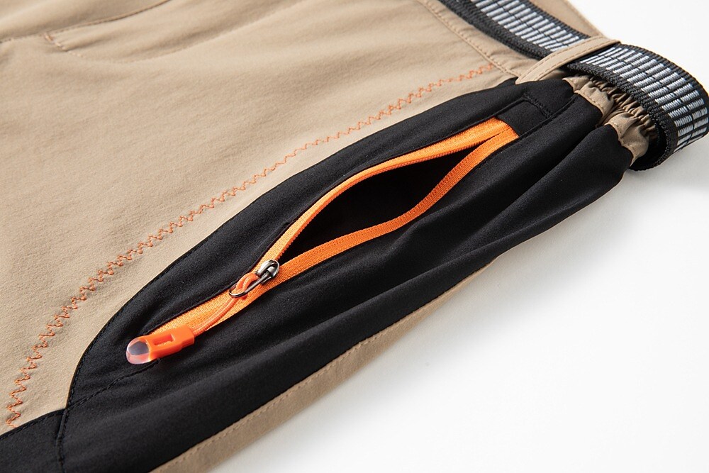 Men's Outdoor Hiking Hunting Fishing Climbing Wear Resistant Zippered Pockets Stretch Trouser