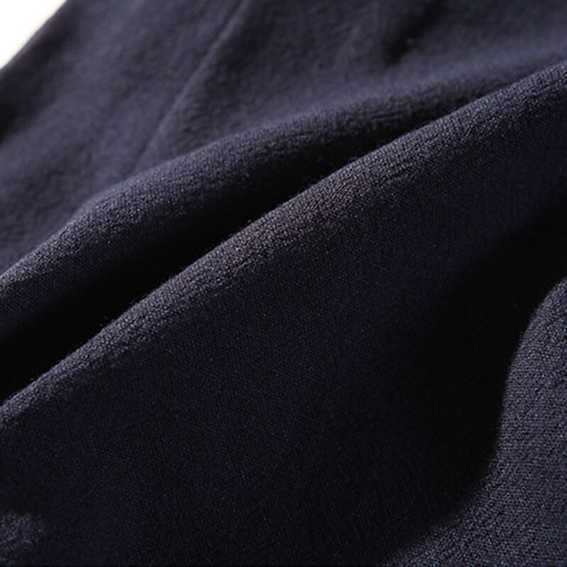 Men's Outdoor Hiking Casual Street Pockets Drawstring Stretch Solid Color Trouser