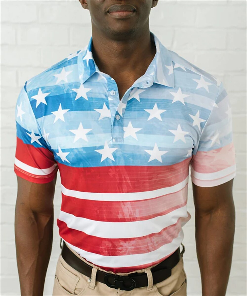 Men's Women's Matching polo Polo Shirt golf apparel Breathable Quick Dry Lightweight Short Sleeve Top Stripes Summer Golf