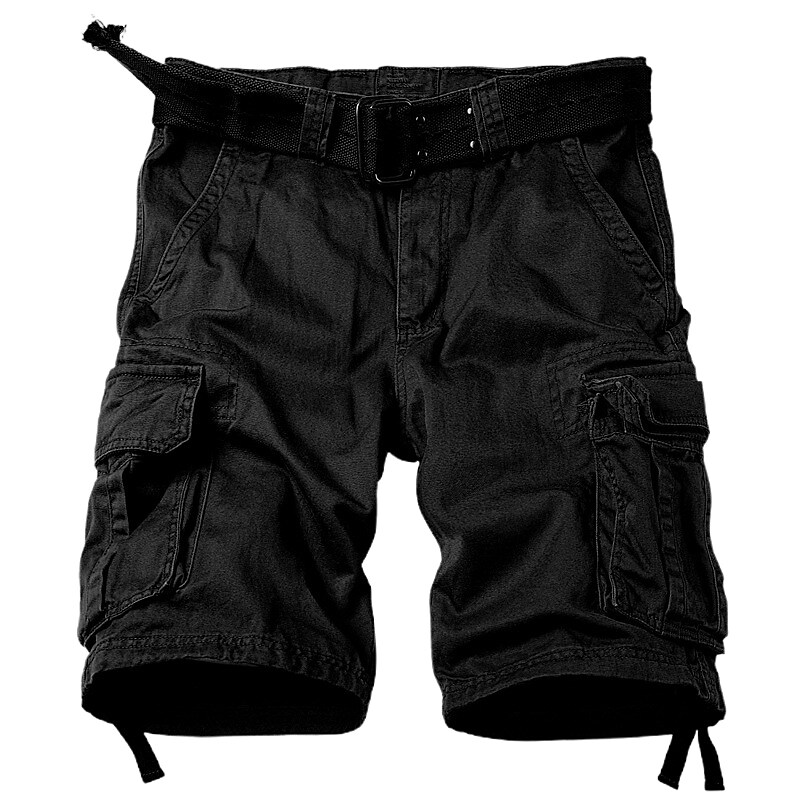 Men's Outdoor Climbing Fishing Tactic Hiking Wear Resistant Drawstring Pockets Comfortable Camo Shorts