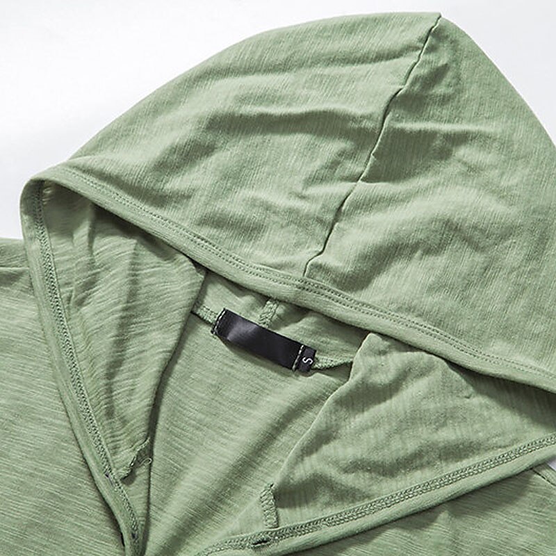 Men's Outdoor Street Casual Fashion Breathable Comfortable Soft Plain Sleeveless Hooded Vest