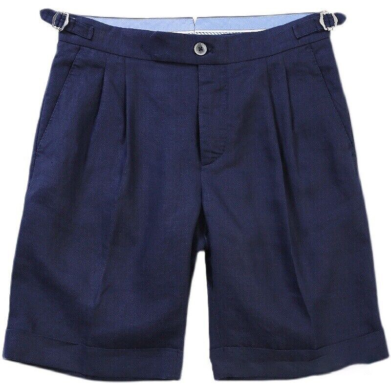 Men's Shorts Linen Shorts Summer Shorts Pocket Plain Comfort Breathable Outdoor Daily Going out Linen / Cotton Blend Fashion Streetwear White Khaki