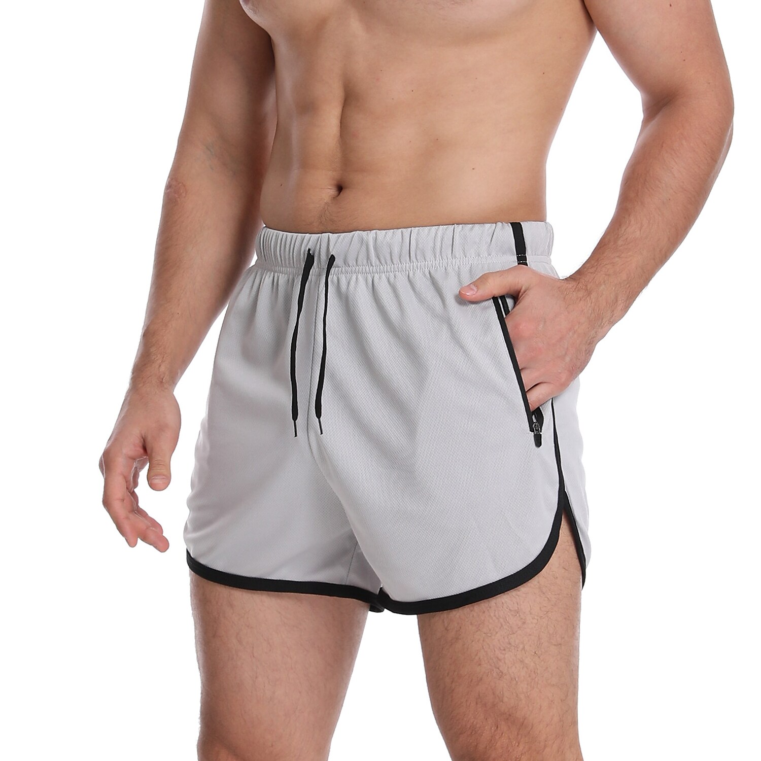 Men's Swimming Beach Casual Fashion Drawstring Comfortable Breathable Pockets Plain Swimming Trunks Shorts