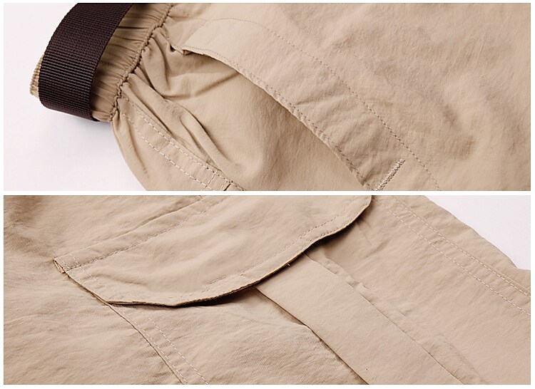 Men's Hiking Outdoor Casual Convertible Waterproof Breathable Quick Dry Sweat-wicking Solid Color Trousers