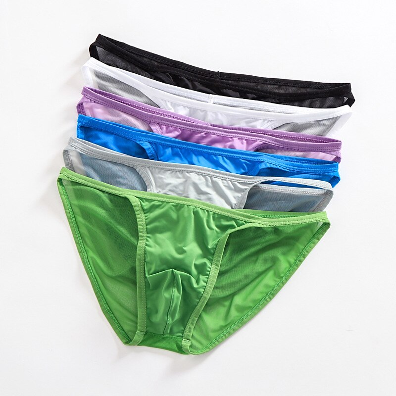 Men's 1pack Basic Panties Briefs Mesh Polyester Antibacterial Leak Pro