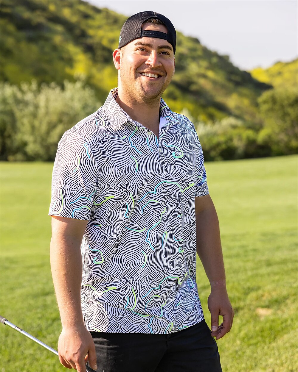 Men's Women's Matching polo Polo Shirt golf apparel Breathable Quick Dry Lightweight Short Sleeve Top Printed Summer Golf