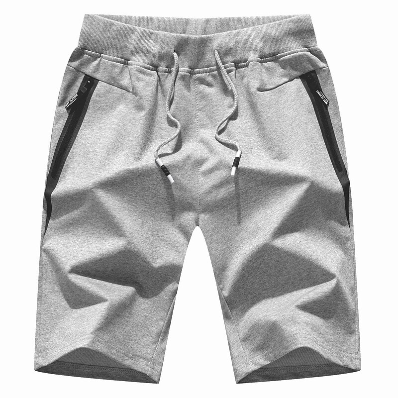 Men's Outdoor Casual Sport Hiking Breathable Drawstring Comfortable Zipper Plain Shorts