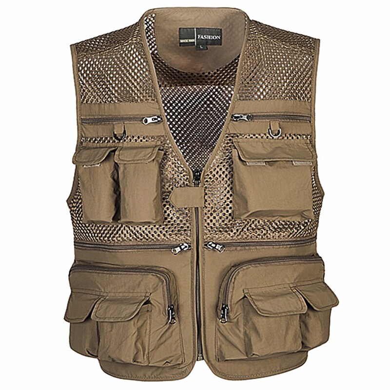 Men's Hunting Hiking Traveling Photograghy Fishing Outdoor Work Lightweight Quick Dry Multi Pockets Vest