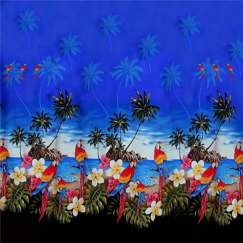 Men's Beach Pants Drawstring Elastic Waist Print Graphic Prints Comfor