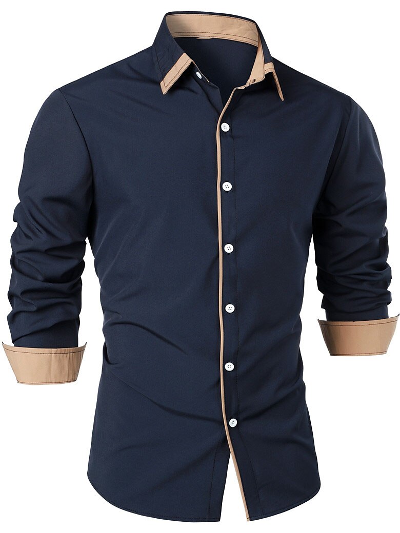 Men's Outdoor Vacation Casual Fashion Comfortable Breathable Print Long Sleeve Polo Shirt