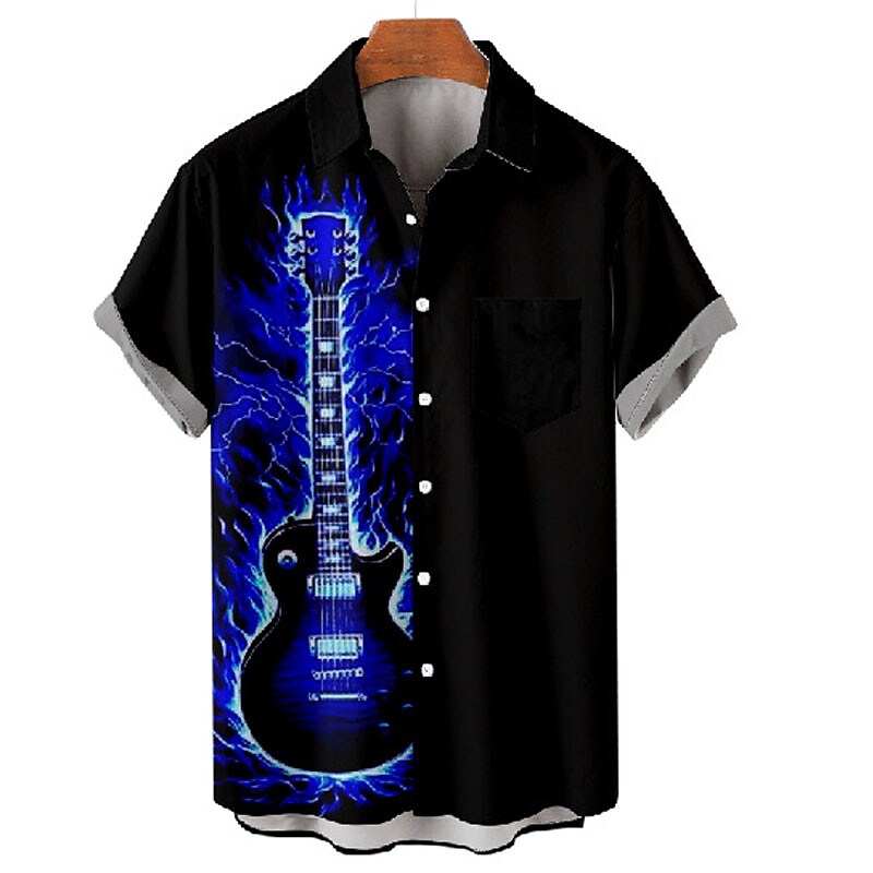 Men's Hawaiian Shirt Graphic Prints Beach Turndown Casual Holiday Shor