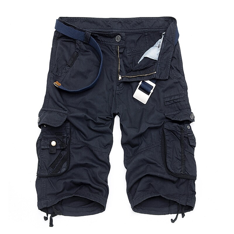 Men's Trekking Mountaineering Work Solid Color Casual Sports Overalls Shorts