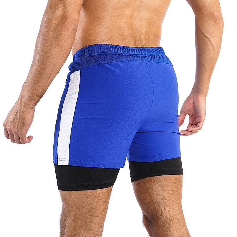 Men's Outdoor Sport Runing Casual Breathable Stretch Comfortable Light Plain V-neck Shorts