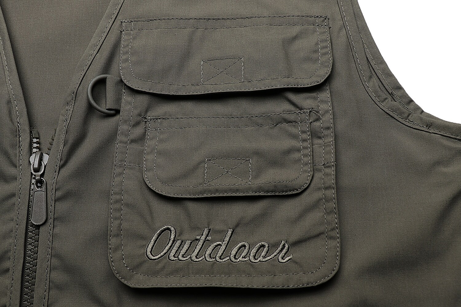 Men's Fishing Hiking Outdoor Camping Hunting multi pocket anti-wind dry lightweight solid color sleeveless vest