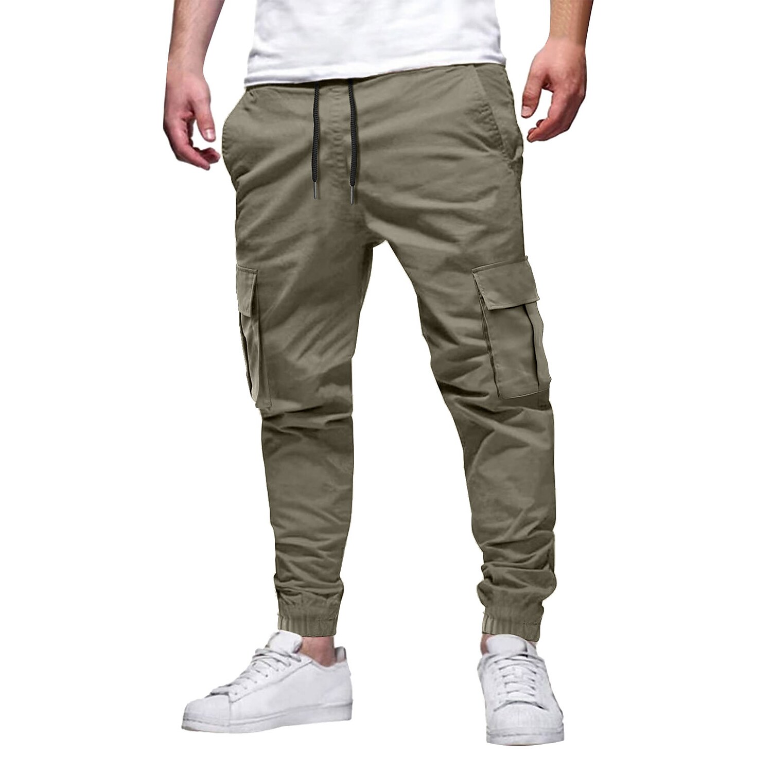 Men's Outdoor Hiking Sport Hunting Breathable Comfortable Wear Resistant Stretch Plain Cargo Trouser