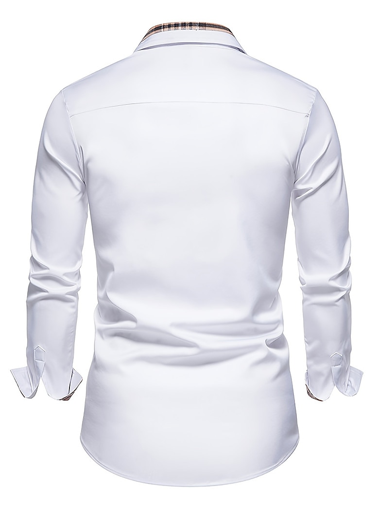 Men's Outdoor Fashion Vacation Casual Breathable Comfortable Front Pocket Plain Long Sleeves Shirt