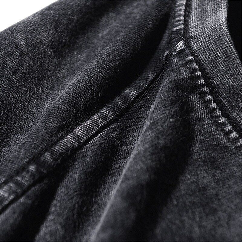 Men's Henley Shirt Graphic Tee 100% Cotton Acid Wash Shirt Graphic Prints National Flag Henley Hot Stamping Street Vacation Short Sleeves Print Top