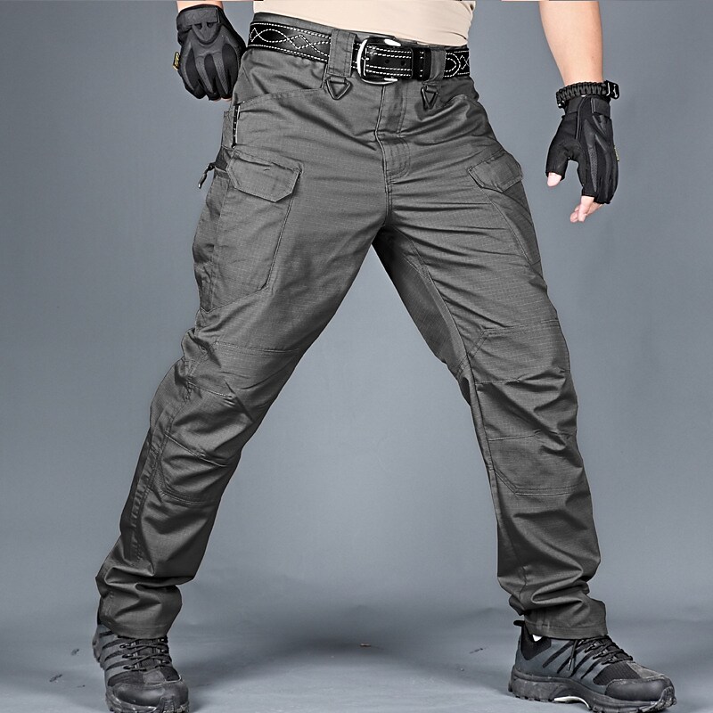 Men's Work Pants Hiking Cargo Pants Tactical Pants Waterproof Ripstop Windproof Multi-Pockets Camo / Camouflage Bottoms for Hunting Hiking 