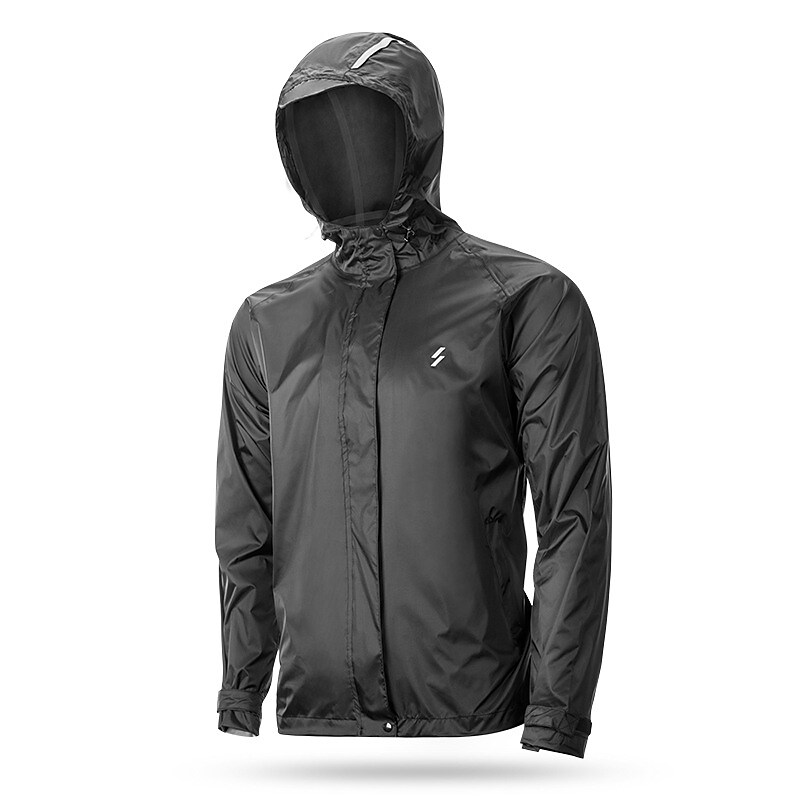 Men's Outdoor Climbing Fishing Casual Quick Dry Water Proof Zippered Smooth Breathable Solid Color Hooded Long Sleeve